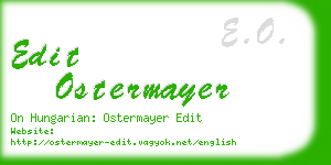edit ostermayer business card